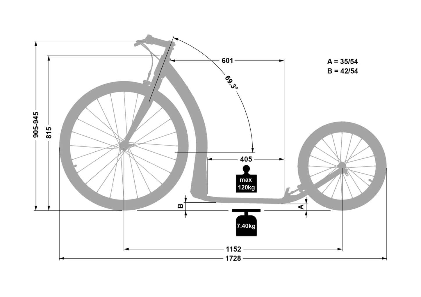 one road dimensions
